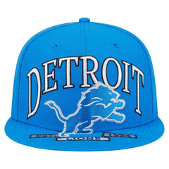 Detroit Lions New Era Oversized 59FIFTY Fitted Hat Blue