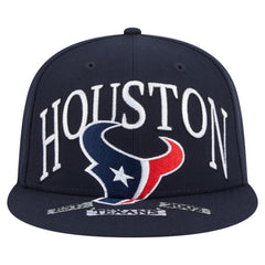 Houston Texans New Era Oversized 59FIFTY Fitted Hat Navy