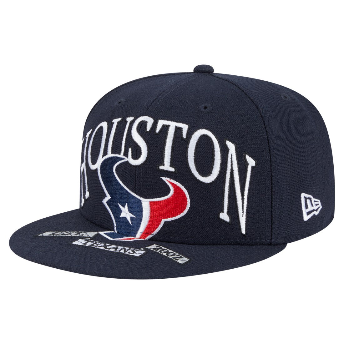 Houston Texans New Era Oversized 59FIFTY Fitted Hat Navy