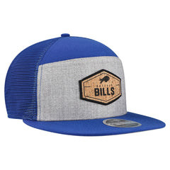 Buffalo Bills New Era Cork Split Panel 9FIFTY Trucker Snapback Hat Gray/Royal