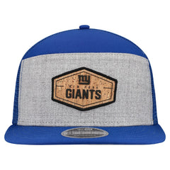 New York Giants New Era Cork Split Panel 9FIFTY Trucker Snapback Hat Gray/Royal