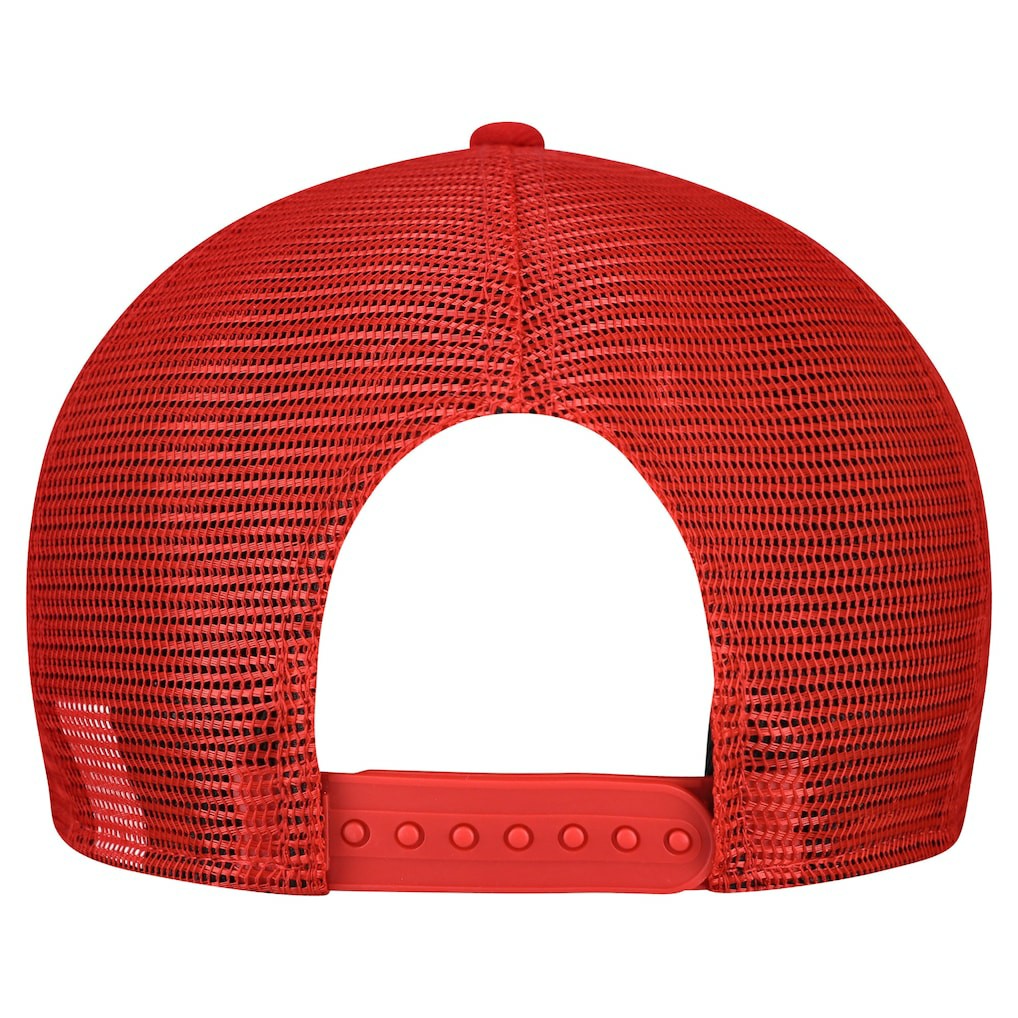San Francisco 49ers New Era Cork Split Panel 9FIFTY Trucker Snapback Hat Gray/Scarlet