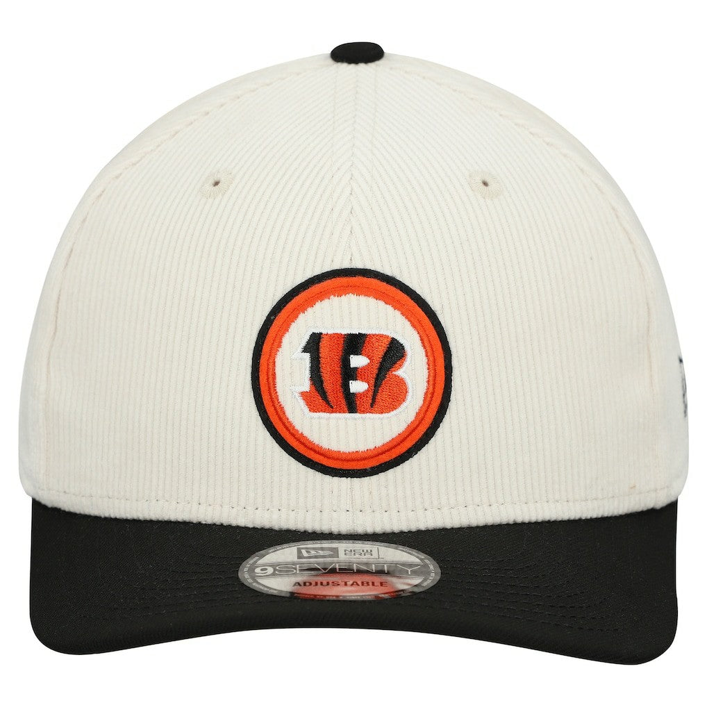 Cincinnati Bengals New Era Loyal Corduroy 9SEVENTY Adjustable Hat Stone