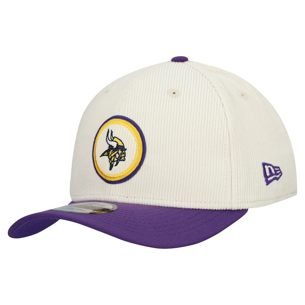 Minnesota Vikings New Era Loyal Corduroy 9SEVENTY Adjustable Hat Stone