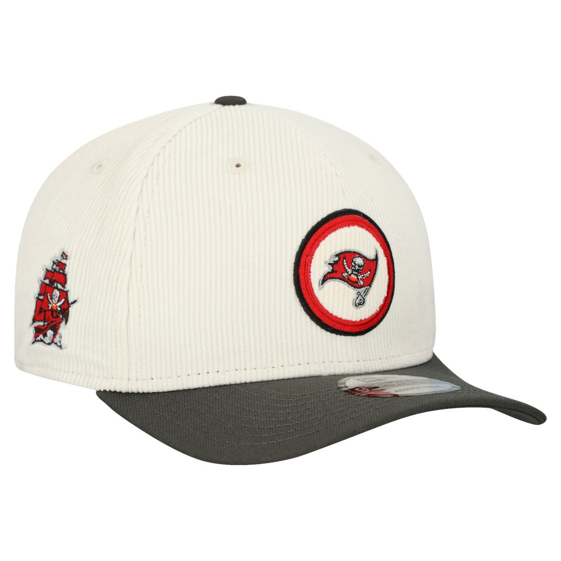 Tampa Bay Buccaneers New Era Loyal Corduroy 9SEVENTY Adjustable Hat Stone