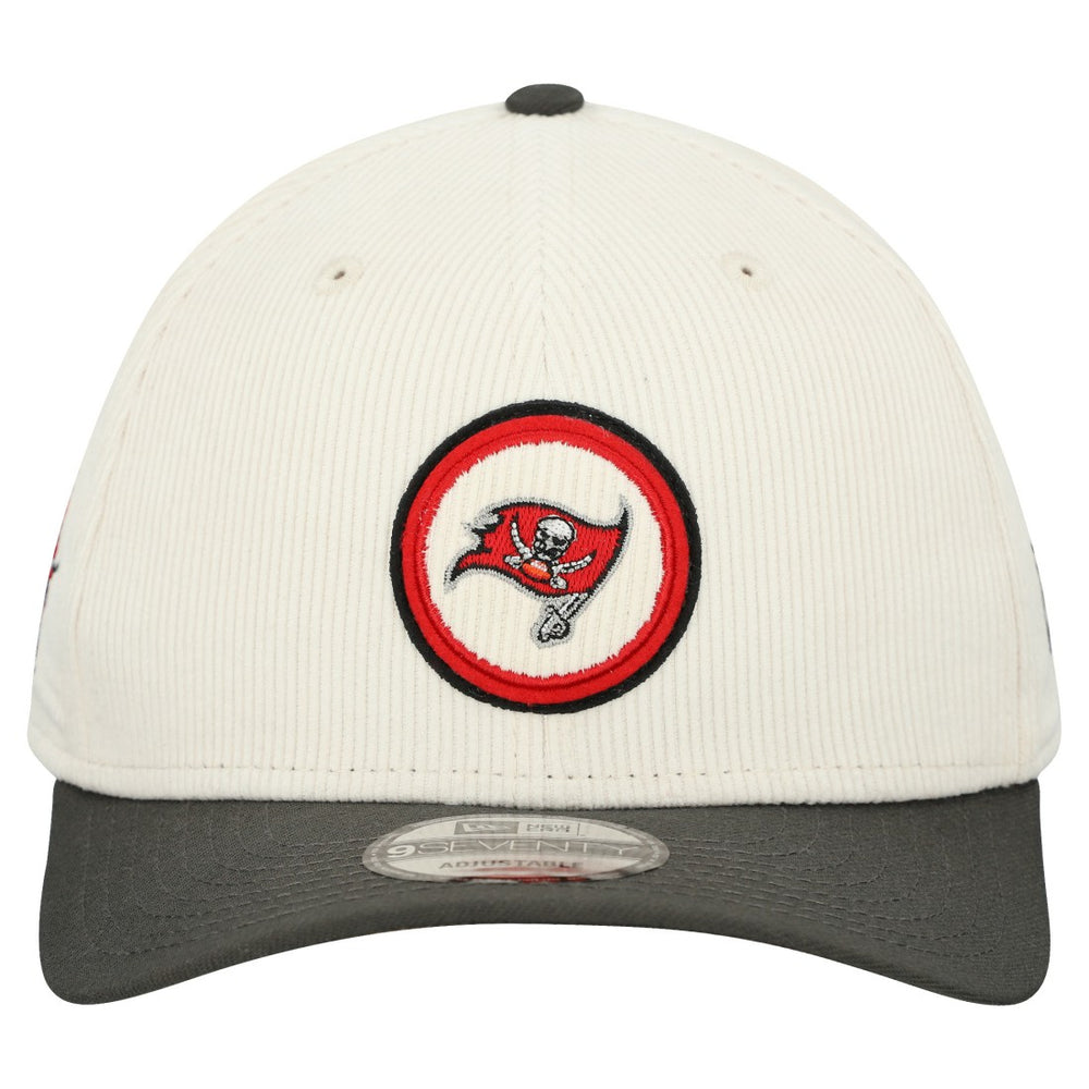 Tampa Bay Buccaneers New Era Loyal Corduroy 9SEVENTY Adjustable Hat Stone