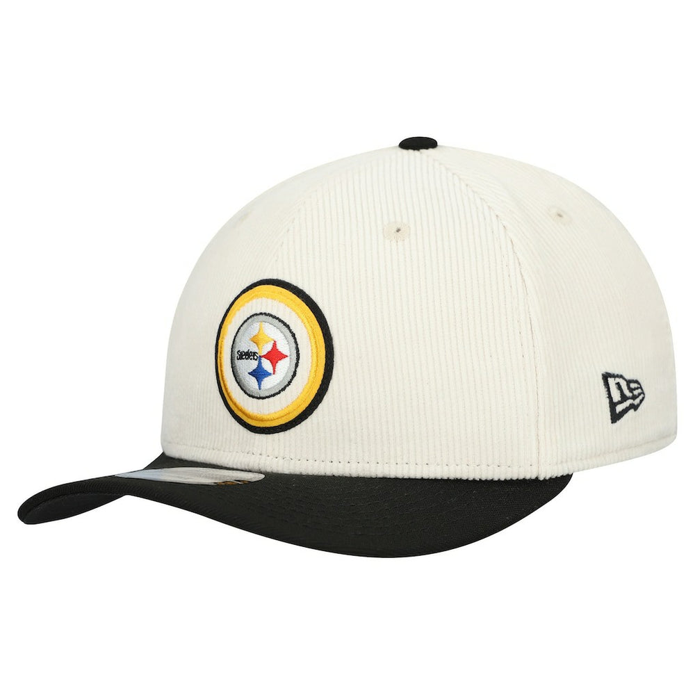 Pittsburgh Steelers New Era Loyal Corduroy 9SEVENTY Adjustable Hat Stone