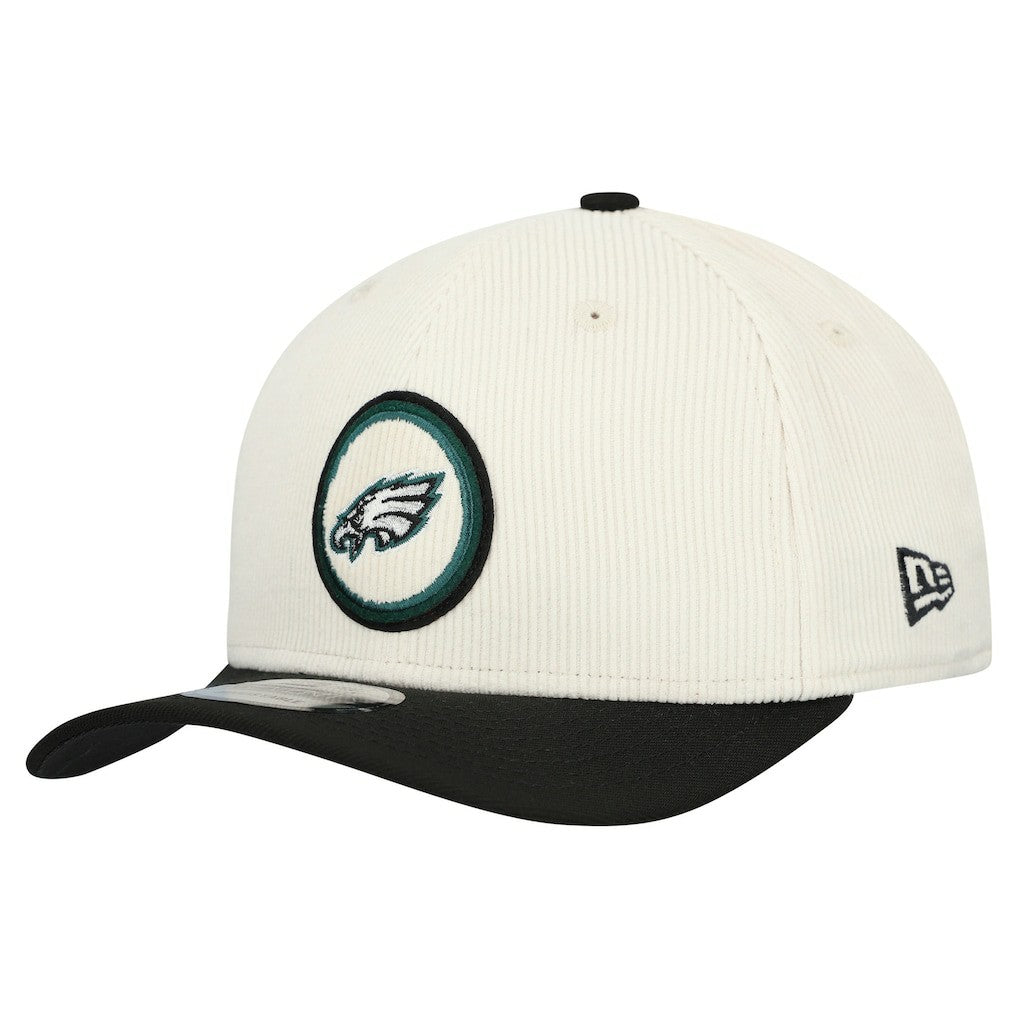 Philadelphia Eagles New Era Loyal Corduroy 9SEVENTY Adjustable Hat Stone