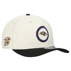 Baltimore Ravens New Era Loyal Corduroy 9SEVENTY Adjustable Hat Stone