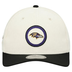 Baltimore Ravens New Era Loyal Corduroy 9SEVENTY Adjustable Hat Stone