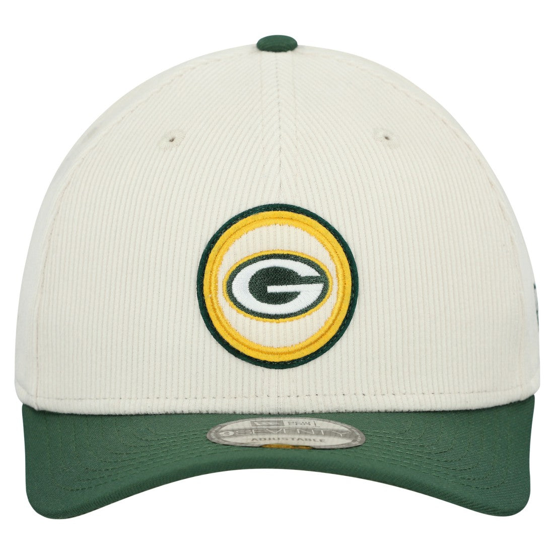 Green Bay Packers New Era Loyal Corduroy 9SEVENTY Adjustable Hat Stone