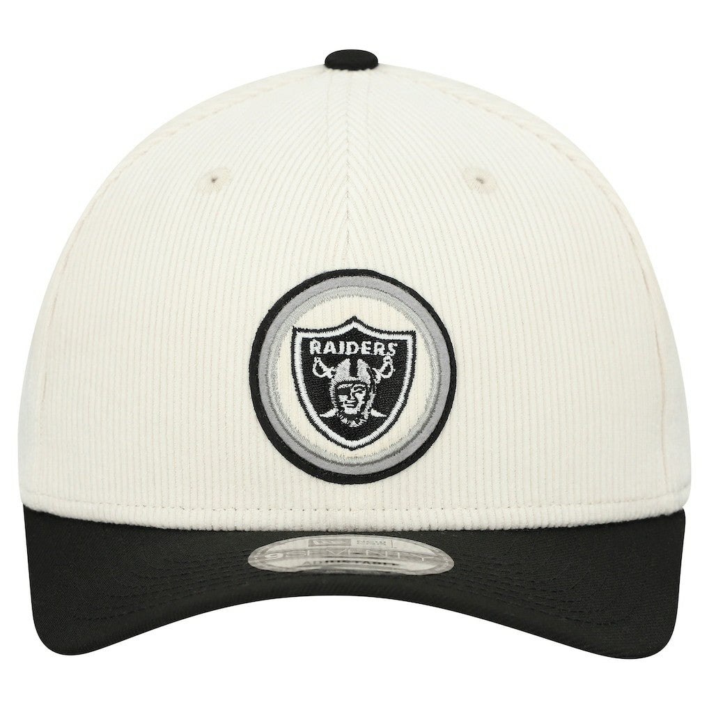 Las Vegas Raiders New Era Loyal Corduroy 9SEVENTY Adjustable Hat Stone