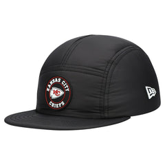 Kansas City Chiefs New Era Quilted Camper Adjustable Hat Black