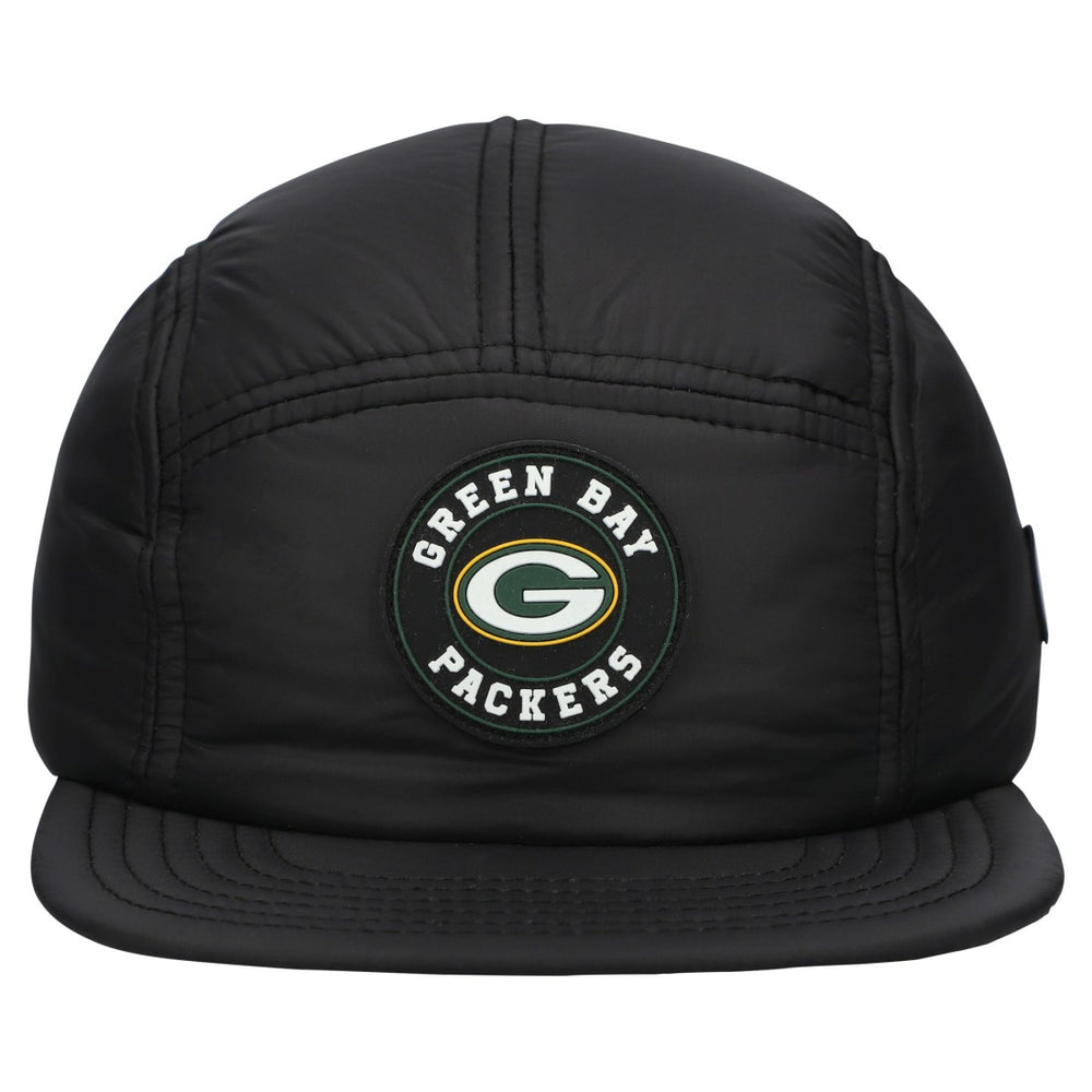Green Bay Packers New Era Quilted Camper Adjustable Hat Black