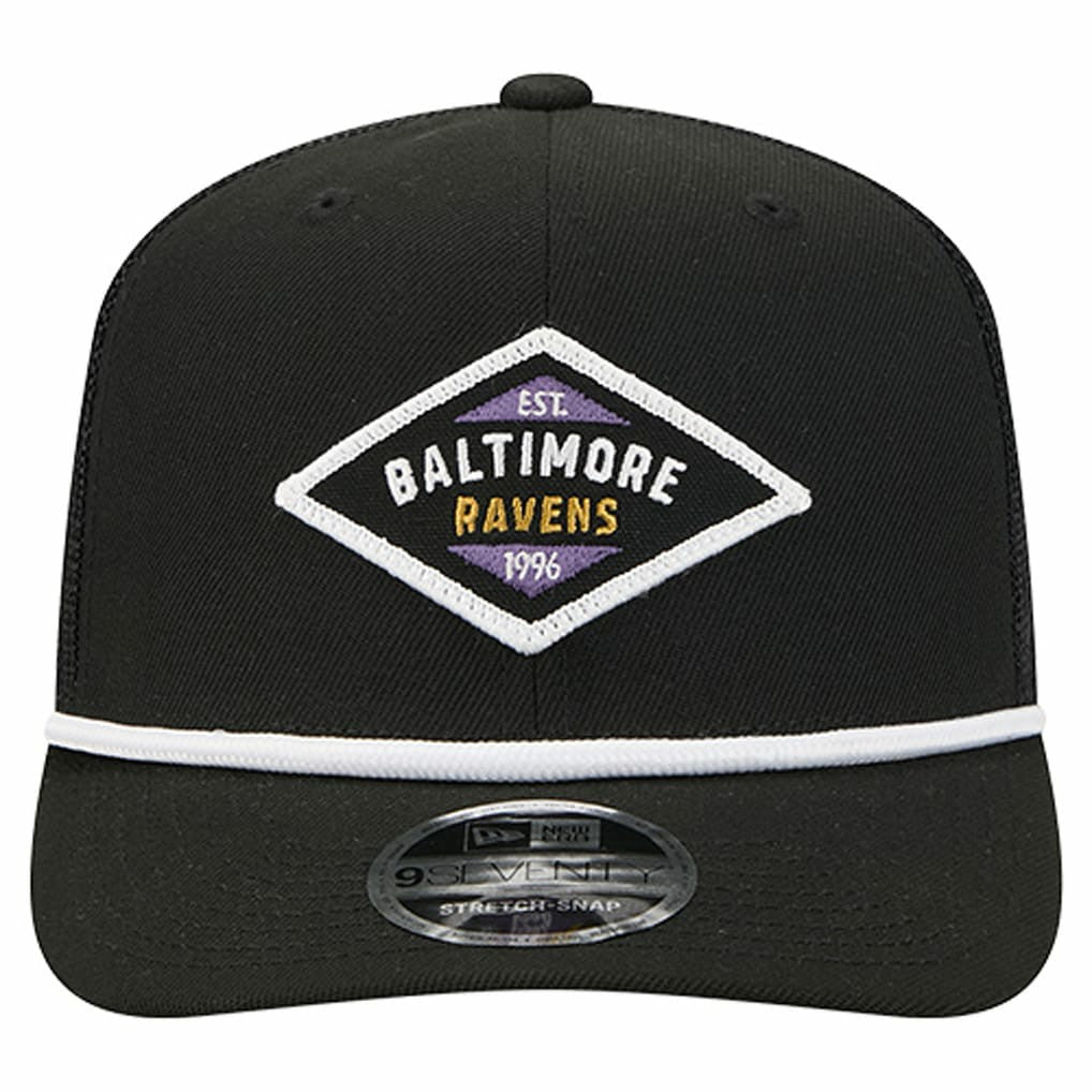 Baltimore Ravens New Era Team 9SEVENTY Adjustable Hat Black
