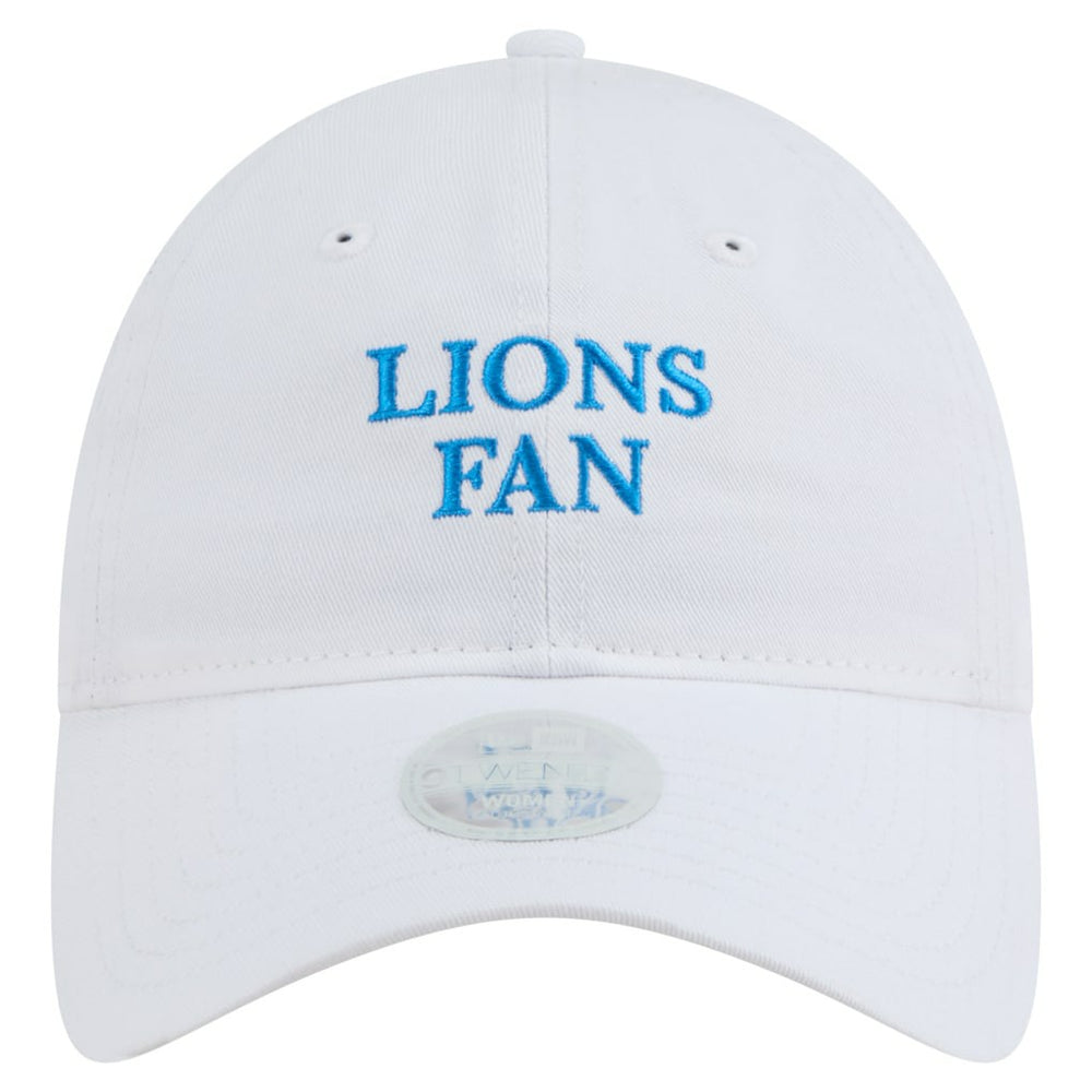 Detroit Lions New Era Women's Team Fan 9TWENTY Adjustable Hat White
