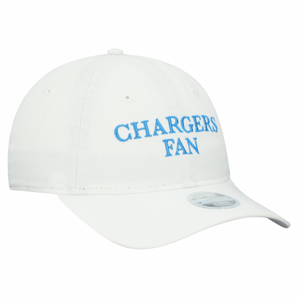 Los Angeles Chargers New Era Women's Team Fan 9TWENTY Adjustable Hat White