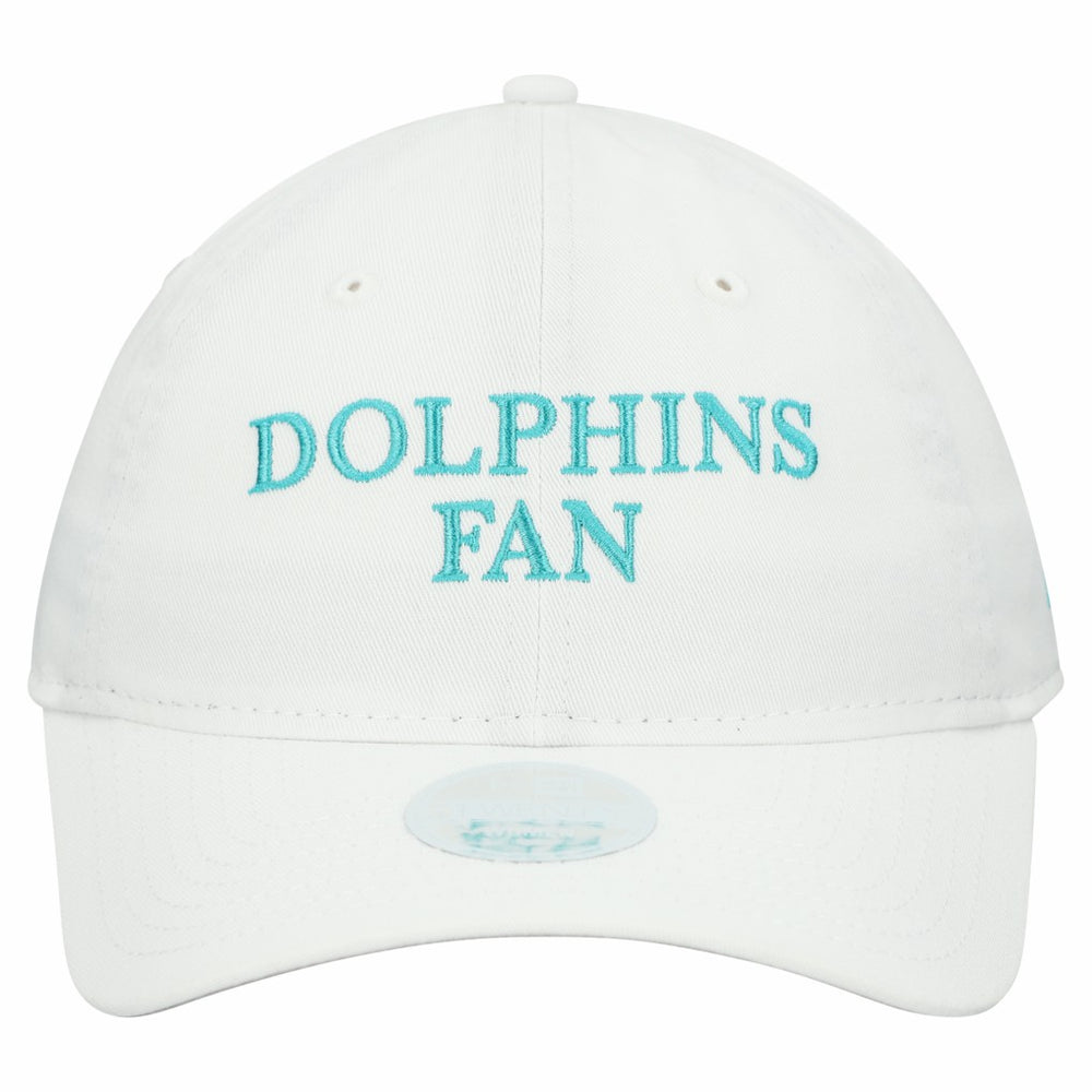 Miami Dolphins New Era Women's Team Fan 9TWENTY Adjustable Hat White