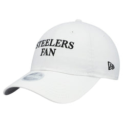 Pittsburgh Steelers New Era Women's Team Fan 9TWENTY Adjustable Hat White