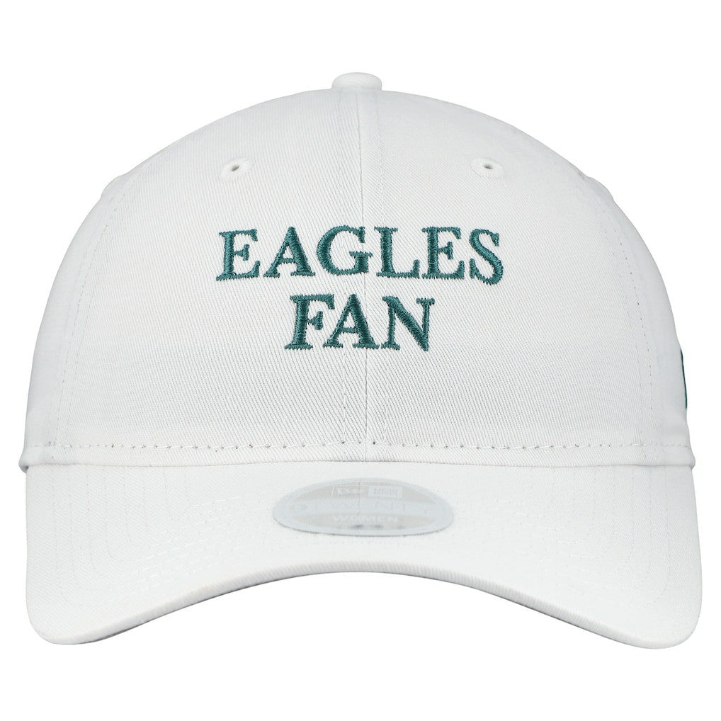Philadelphia Eagles New Era Women's Team Fan 9TWENTY Adjustable Hat White