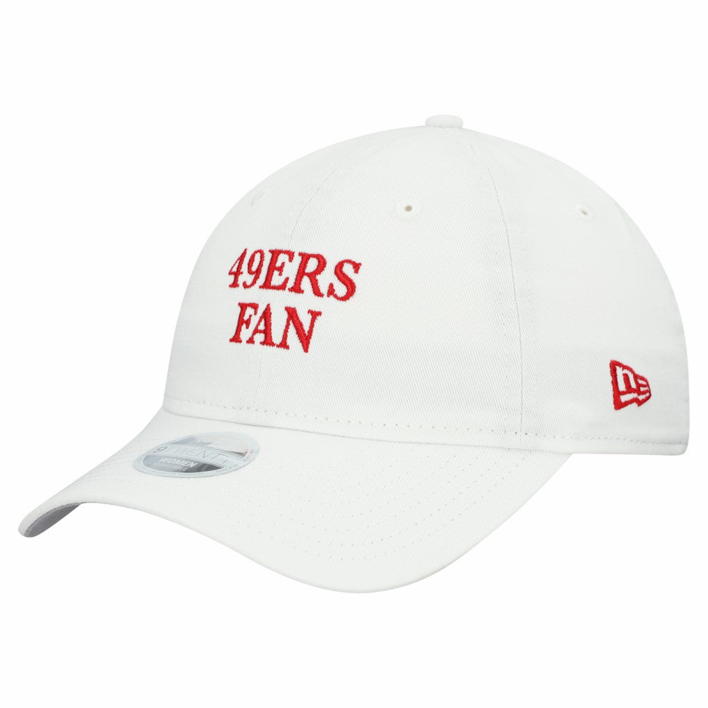 San Francisco 49ers New Era Women's Team Fan 9TWENTY Adjustable Hat White