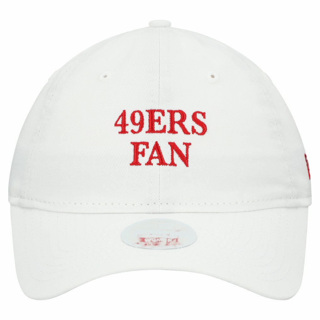 San Francisco 49ers New Era Women's Team Fan 9TWENTY Adjustable Hat White
