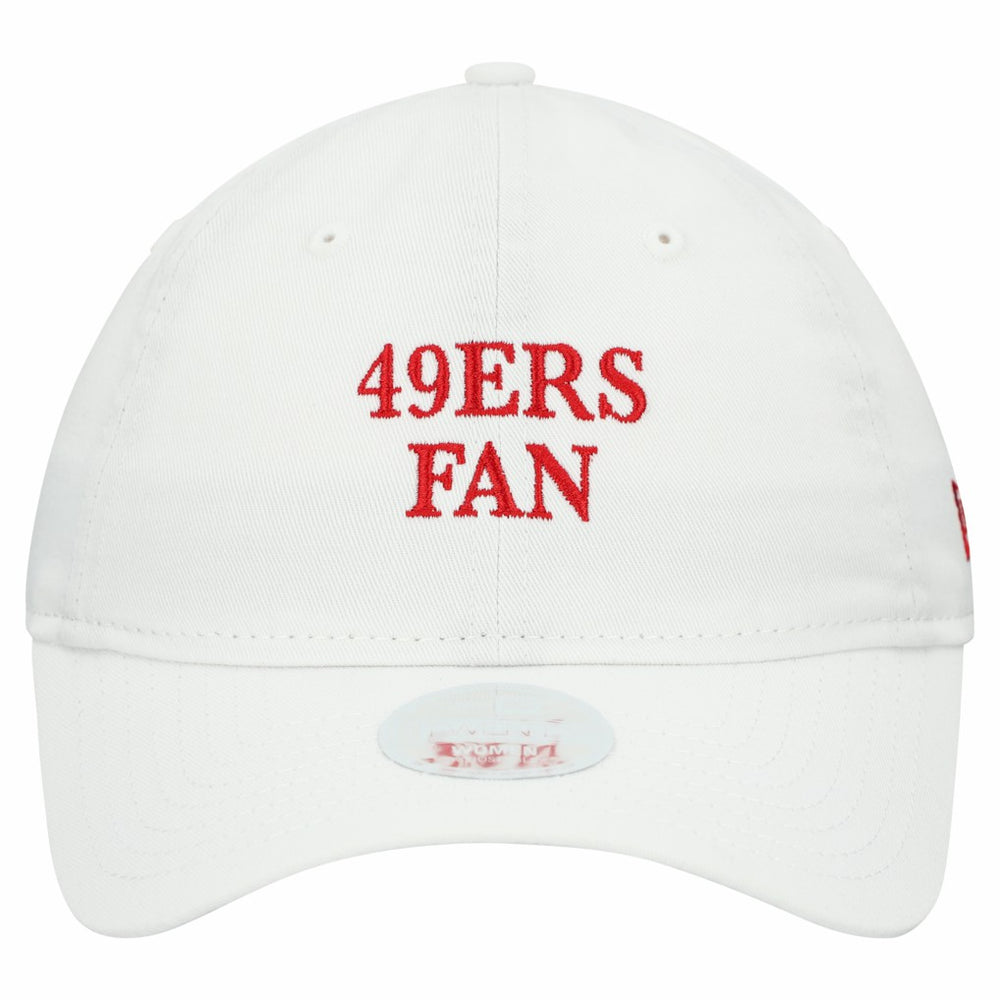 San Francisco 49ers New Era Women's Team Fan 9TWENTY Adjustable Hat White