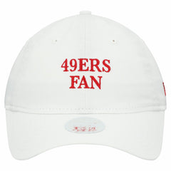San Francisco 49ers New Era Women's Team Fan 9TWENTY Adjustable Hat White