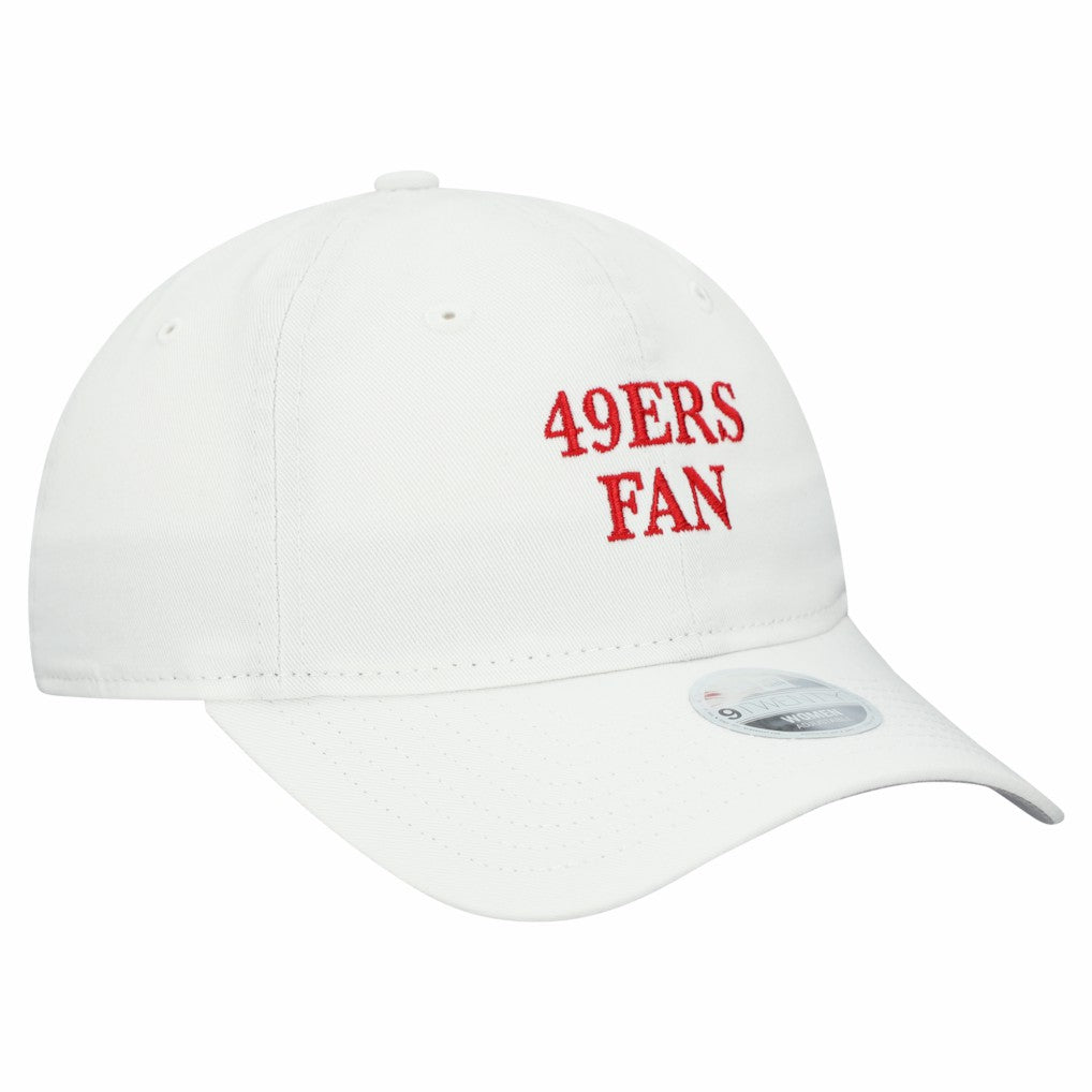 San Francisco 49ers New Era Women's Team Fan 9TWENTY Adjustable Hat White