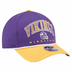 Minnesota Vikings New Era Arch COOLERA 9FORTY A-Frame M-Crown Adjustable Hat Purple