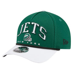 New York Jets New Era Arch COOLERA 9FORTY A-Frame M-Crown Adjustable Hat Green