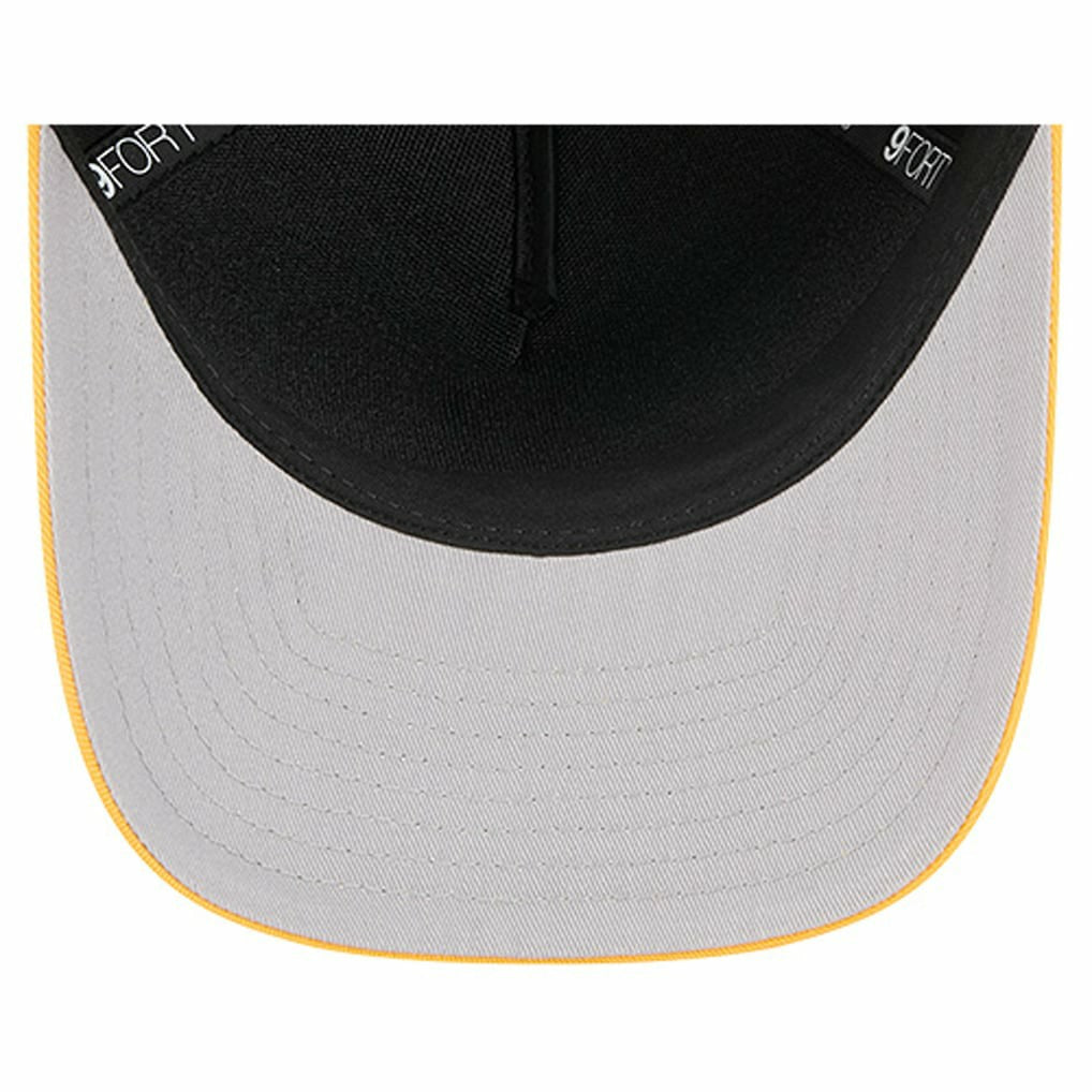 Pittsburgh Steelers New Era Arch COOLERA 9FORTY A-Frame M-Crown Adjustable Hat Black