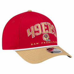 San Francisco 49ers New Era Throwback Arch COOLERA 9FORTY A-Frame M-Crown Adjustable Hat Scarlet