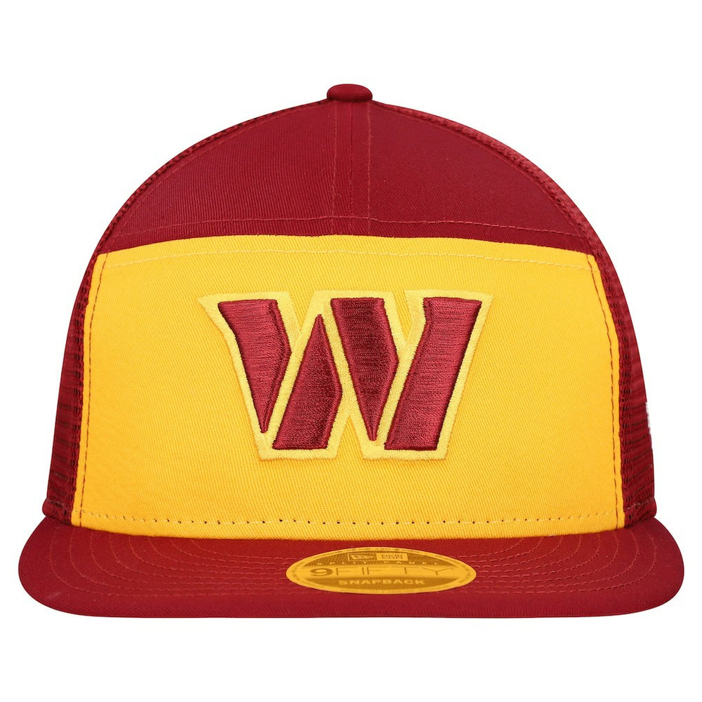 Washington Commanders New Era Outdoor Split Panel 9FIFTY Snapback Hat Gold/Burgundy