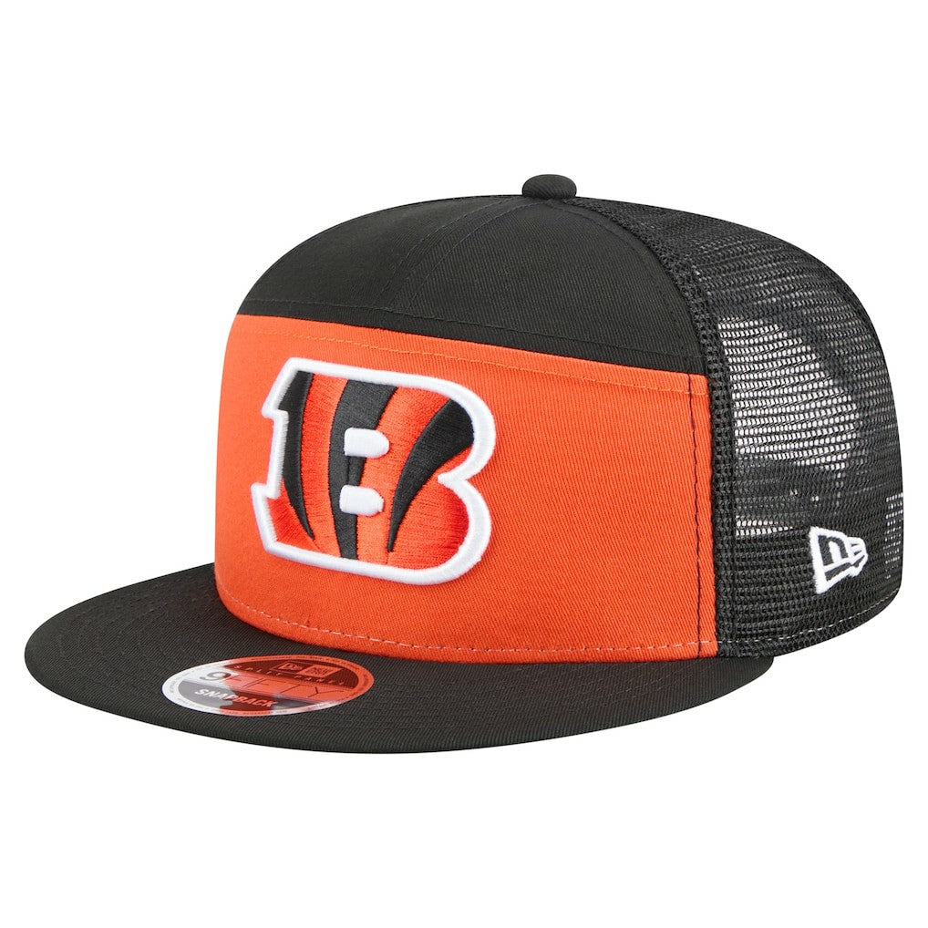 Cincinnati Bengals New Era Outdoor Split Panel 9FIFTY Snapback Hat Orange/Black