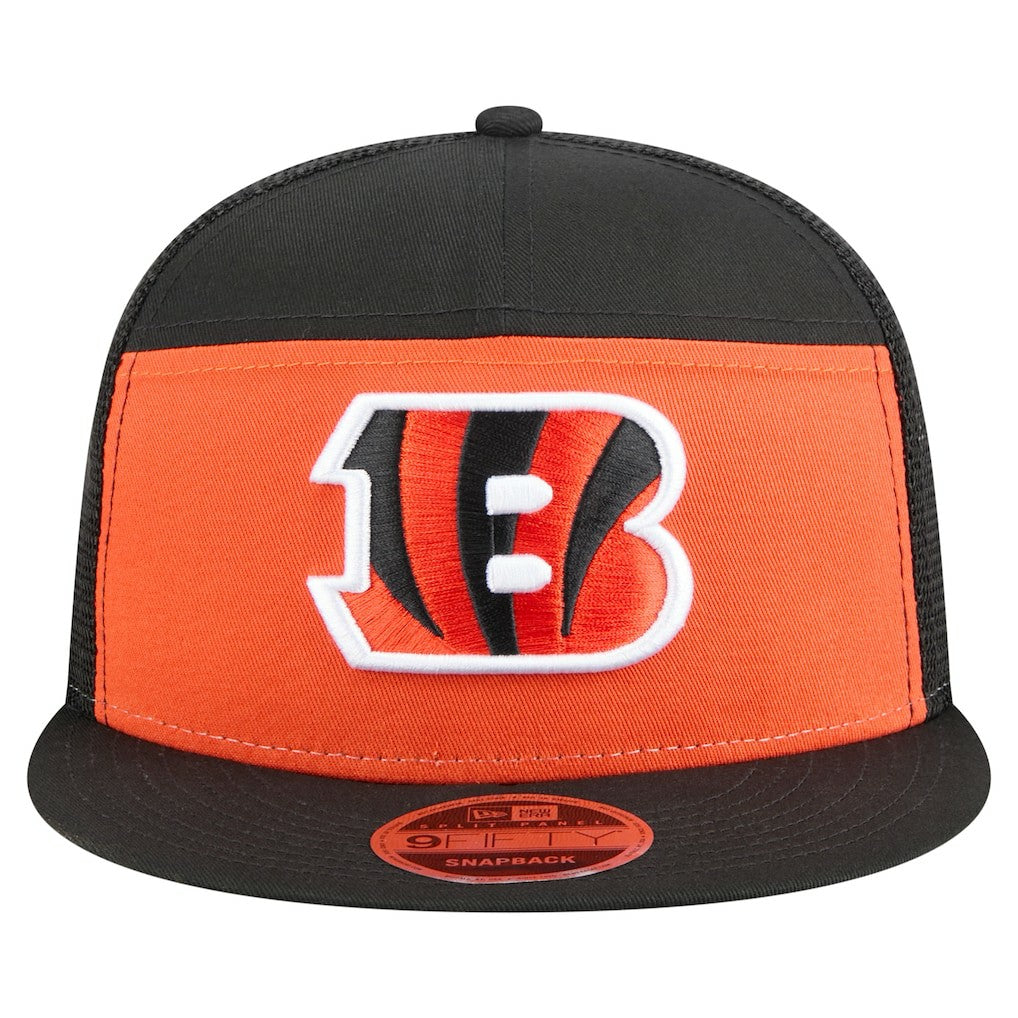 Cincinnati Bengals New Era Outdoor Split Panel 9FIFTY Snapback Hat Orange/Black