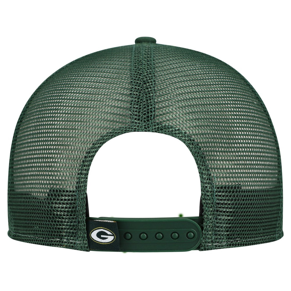 Green Bay Packers New Era Outdoor Split Panel 9FIFTY Snapback Hat Gold/Green