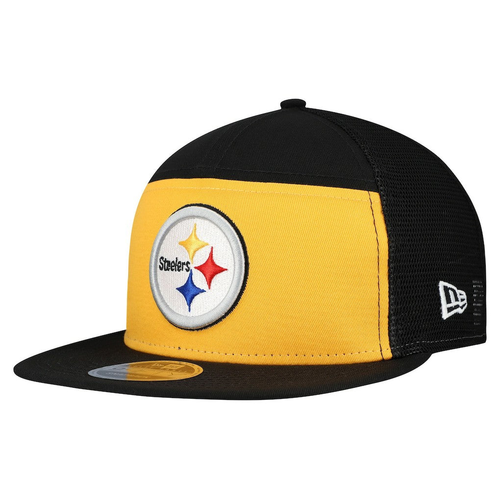 Pittsburgh Steelers New Era Outdoor Split Panel 9FIFTY Snapback Hat Gold/Black