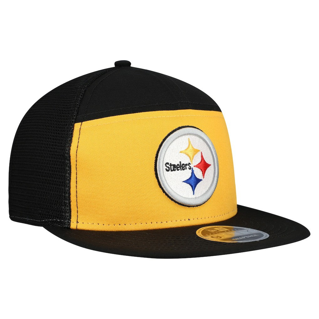 Pittsburgh Steelers New Era Outdoor Split Panel 9FIFTY Snapback Hat Gold/Black
