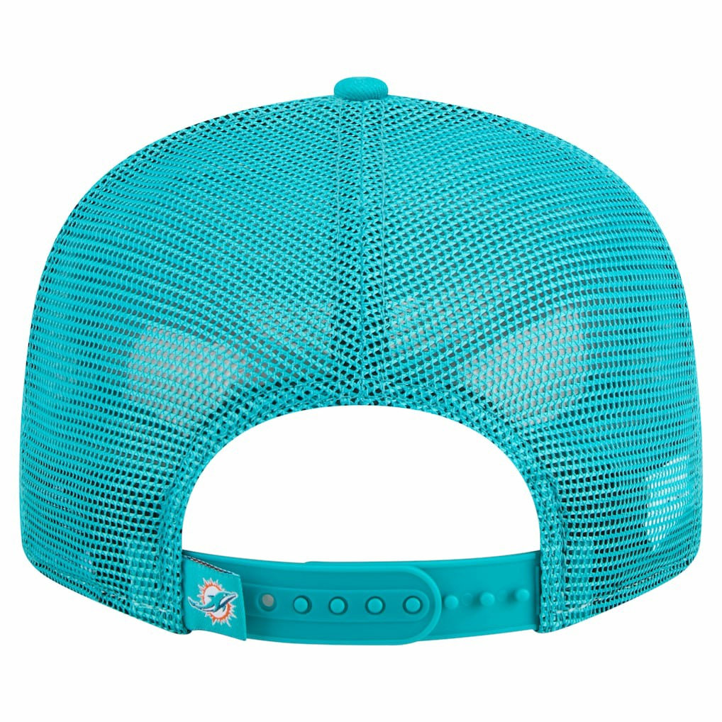 Miami Dolphins New Era Outdoor Split Panel 9FIFTY Snapback Hat Orange/Aqua