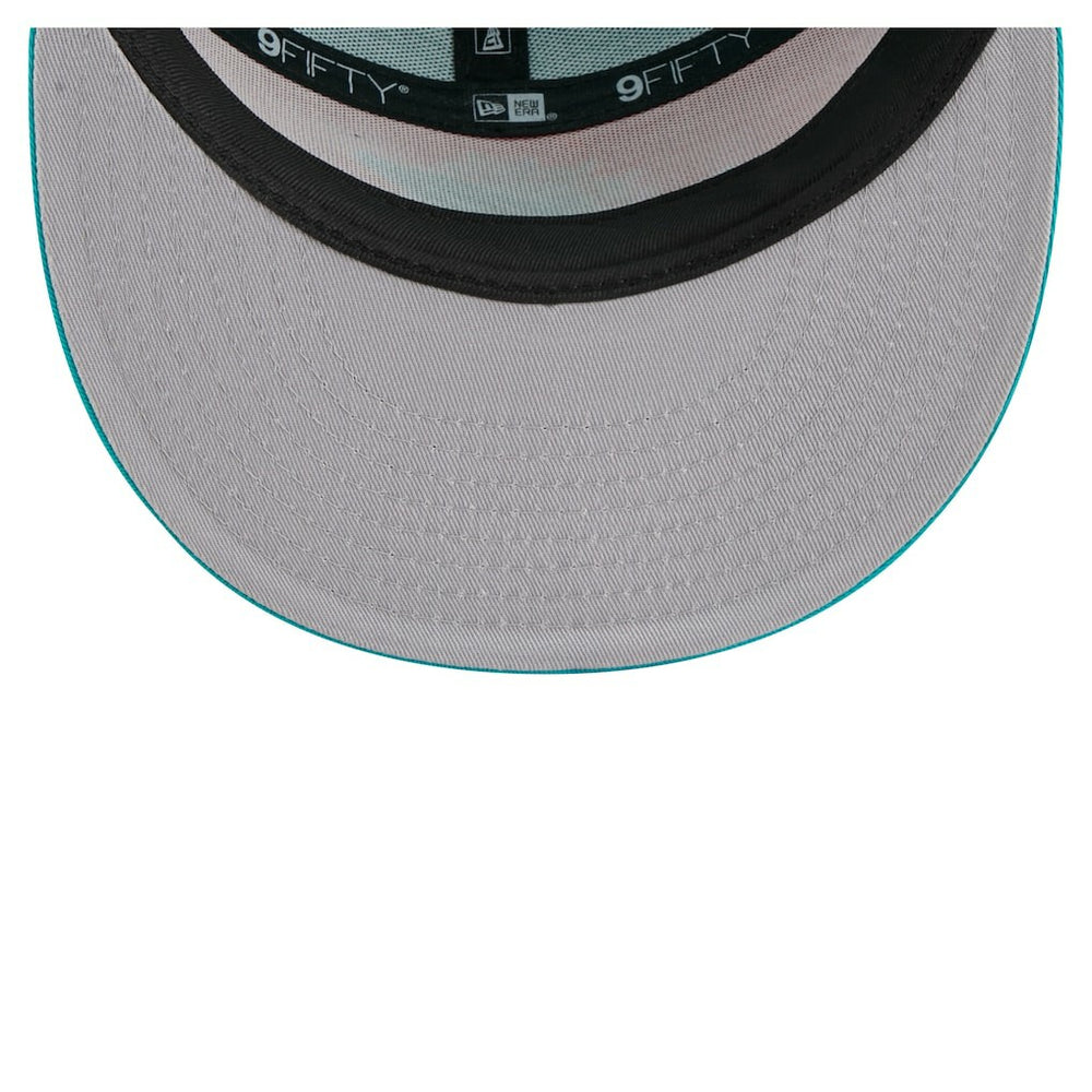 Miami Dolphins New Era Outdoor Split Panel 9FIFTY Snapback Hat Orange/Aqua