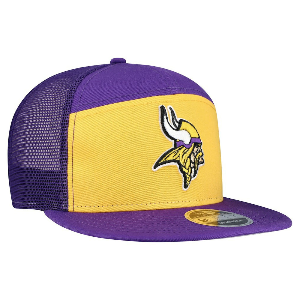 Minnesota Vikings New Era Outdoor Split Panel 9FIFTY Snapback Hat Gold/Purple