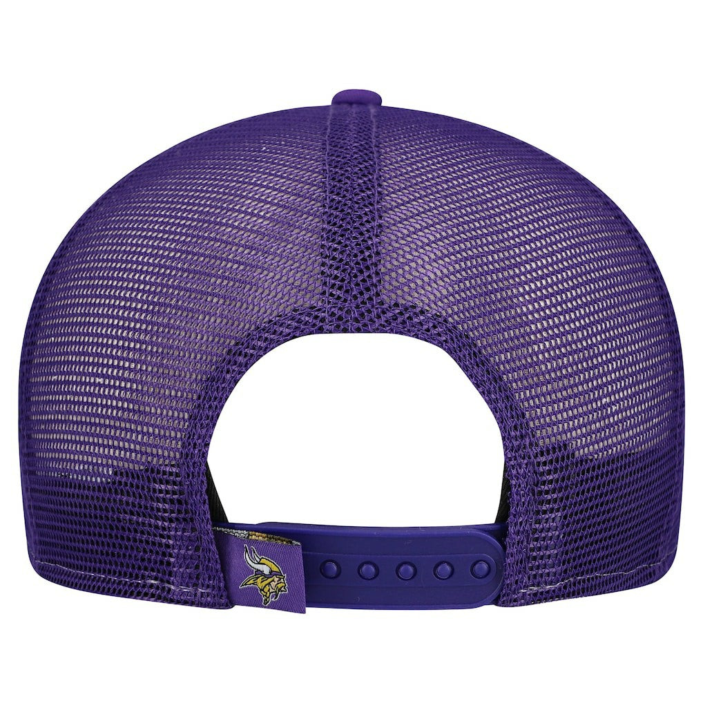 Minnesota Vikings New Era Outdoor Split Panel 9FIFTY Snapback Hat Gold/Purple