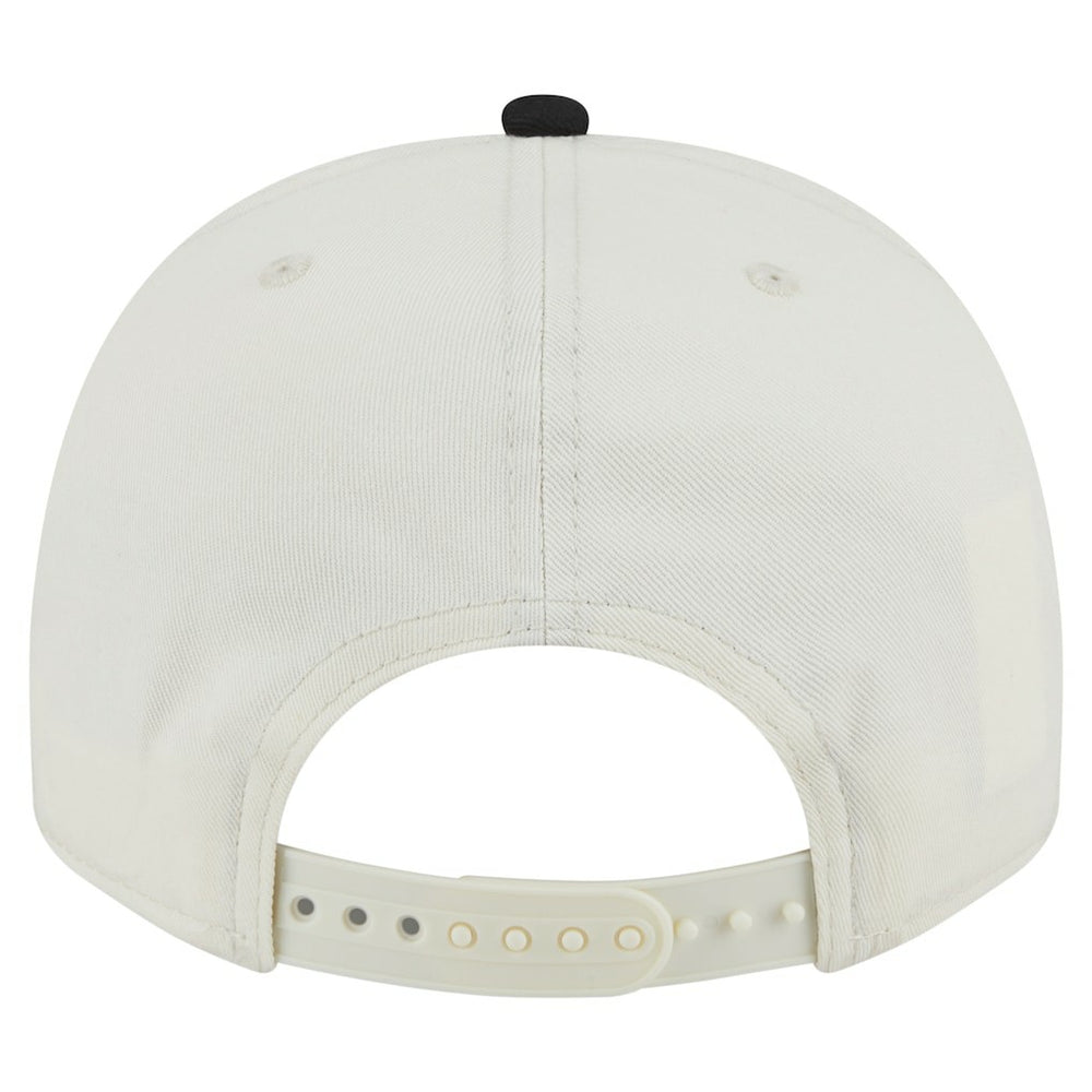Pittsburgh Steelers New Era Chainstitch A-Frame 9FIFTY Adjustable Hat Cream/Black