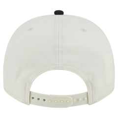 Pittsburgh Steelers New Era Chainstitch A-Frame 9FIFTY Adjustable Hat Cream/Black