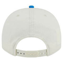 Detroit Lions New Era Chainstitch A-Frame 9FIFTY Adjustable Hat Cream/Blue
