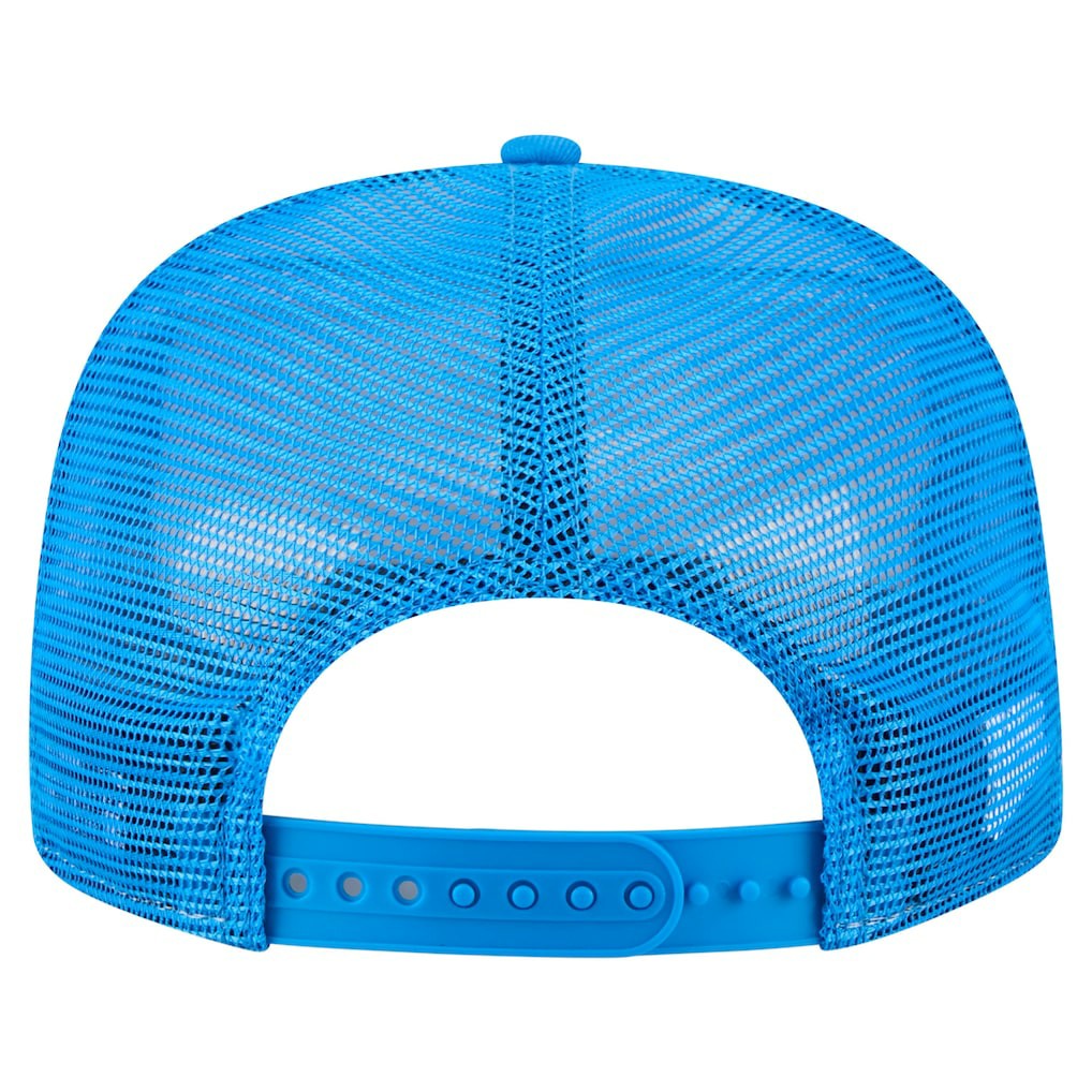 Detroit Lions New Era Cutout A-Frame 9FIFTY Snapback Hat Cream/Blue