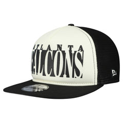 Atlanta Falcons New Era Cutout A-Frame 9FIFTY Snapback Hat Cream/Black