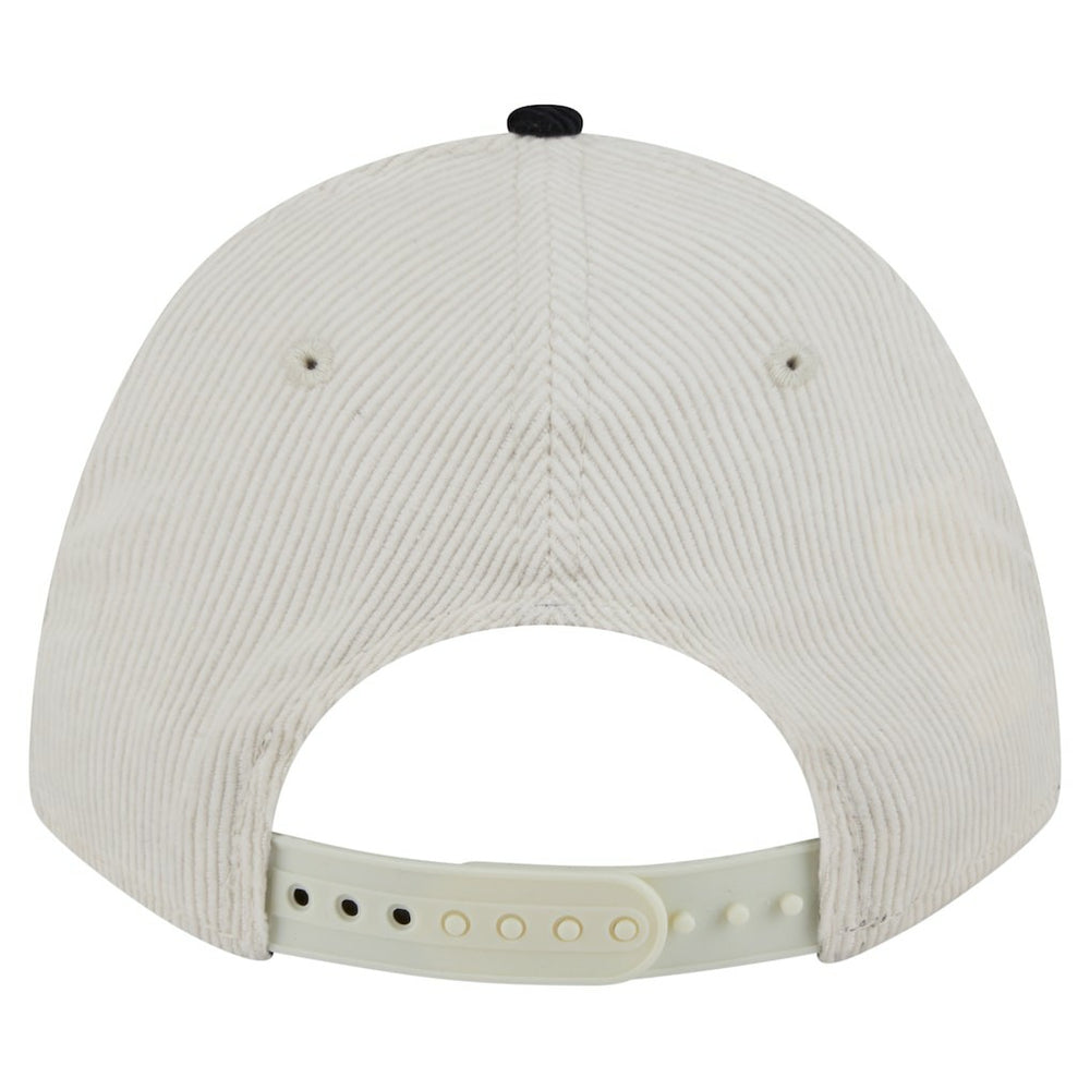 Cincinnati Bengals New Era Head Two-Tone Sided Corduroy 9FORTY A-Frame Adjustable Hat Cream/Black