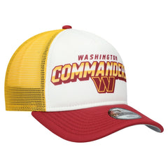 Washington Commanders New Era Youth Streak 9FORTY A-Frame Adjustable Hat White/Burgundy